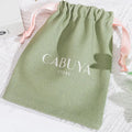 Green cotton Gift bag